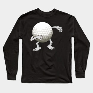 Funny dabbing golf ball Long Sleeve T-Shirt